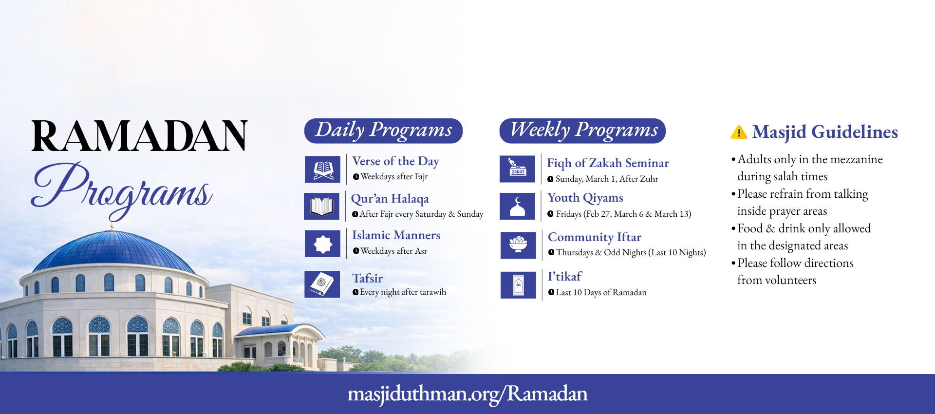 Ramadan Program homepage