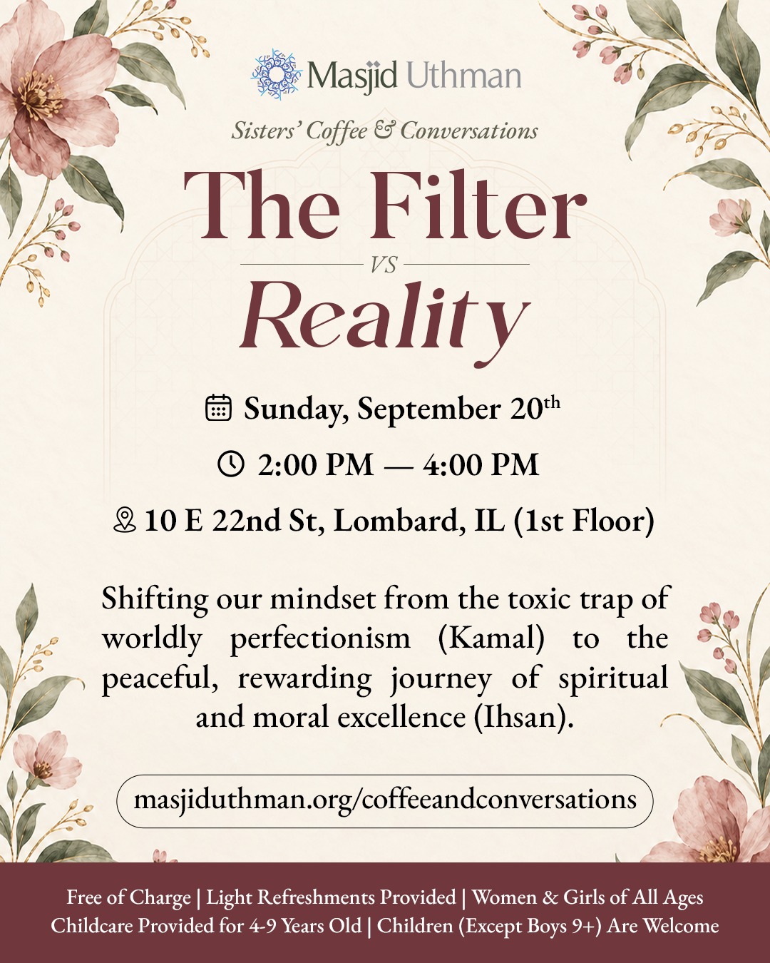 Sisters’ Coffee & Conversations: The Filter vs Reality